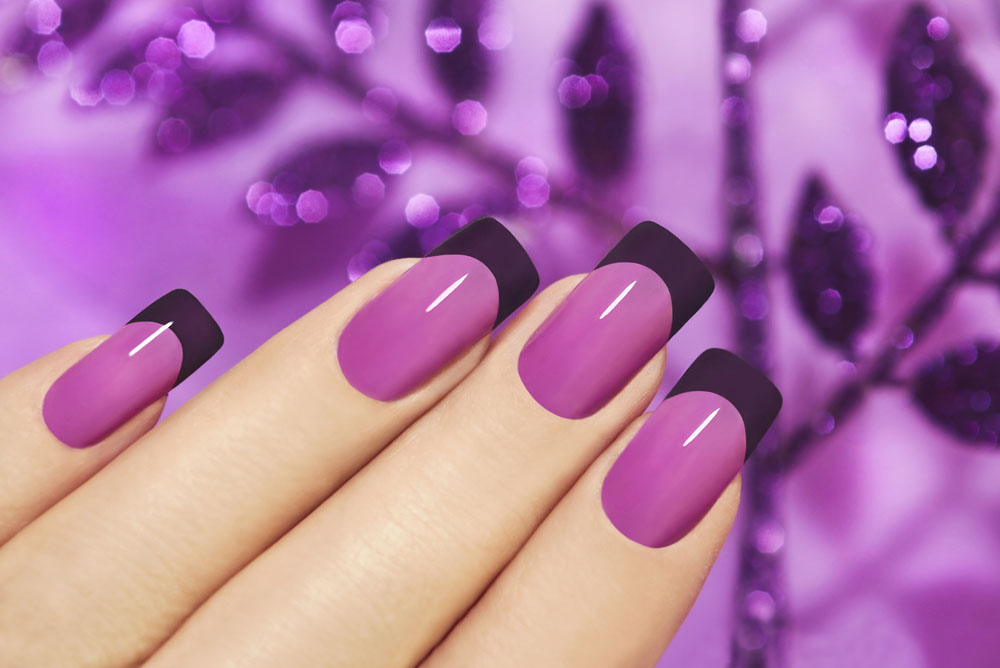紫色系指甲造型